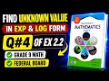 Q4 Ex 2.2 Unknown Value in Exp & Log Form Grade 9 Math