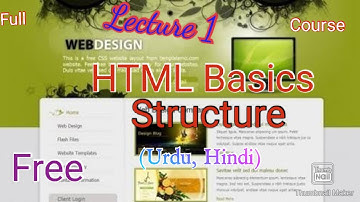 HTML Basics Structure | HTML Basics | Full Course In (Urdu, Hindi) | Lesson 1 | Zada Teach Official