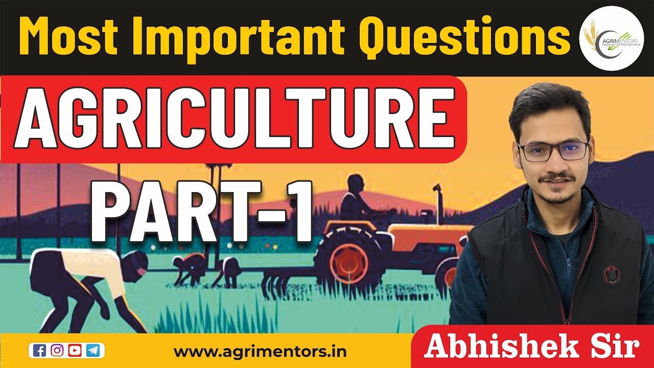 Most Important Questions of Agriculture Part 1 - YouTube