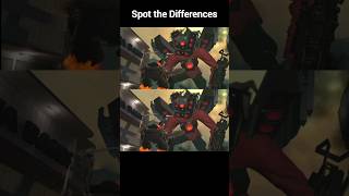 Spot The Differences - Titan Speakerman (Very Hard) #Skibiditoilet #Shorts