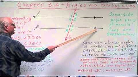 Geometry Chapter 3.2 - Angles and Parallel Lines
