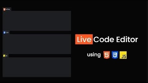 How To Make Live Code Editor Using HTML CSS And JavaScript | Online Code Editor | Bluebace