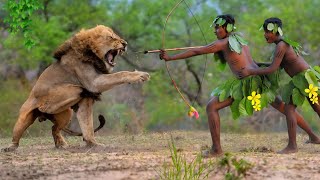 Lion attack man in African forest | lion attack man in forest | lion attack stories part 1