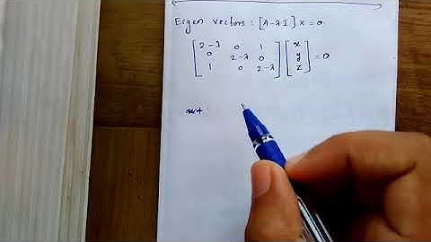 Eigen values ​​and Eigen vectors - Problem 2 (part 4)in malayalam