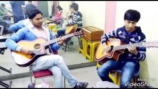 Practice session Ragas kay kay guitarist