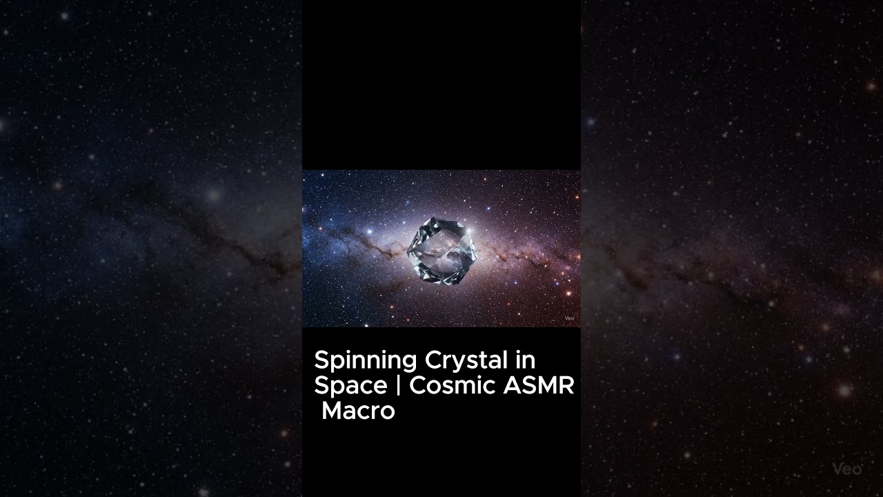 Spinning Crystal in Space | Cosmic ASMR Macro 