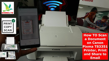 Hoe scan ik een document op de Canon Pixma TS3351-printer, print ik het en deel ik het via e-mail