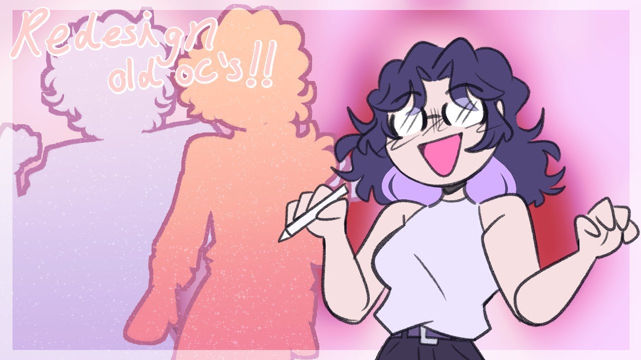 Redesigning My Old OCs!! | Speedpaint - YouTube