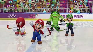 Mario & Sonic At The Sochi 2014 Olympic Winter Games - Ice Hockey Team Mariored & Green