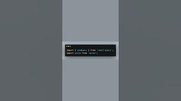 Optimize React Apps with React Query #React