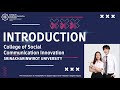 Introduction COSCI SWU College Of Social Communication Innovation Srinakharinwirot University Introduction COSCI SWU College Of Social Communication Innovation Srinakharinwirot University