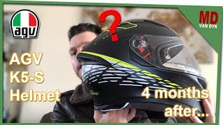 AGV K5-S Thorn 46 Helmet - 4 Month After Review - YouTube