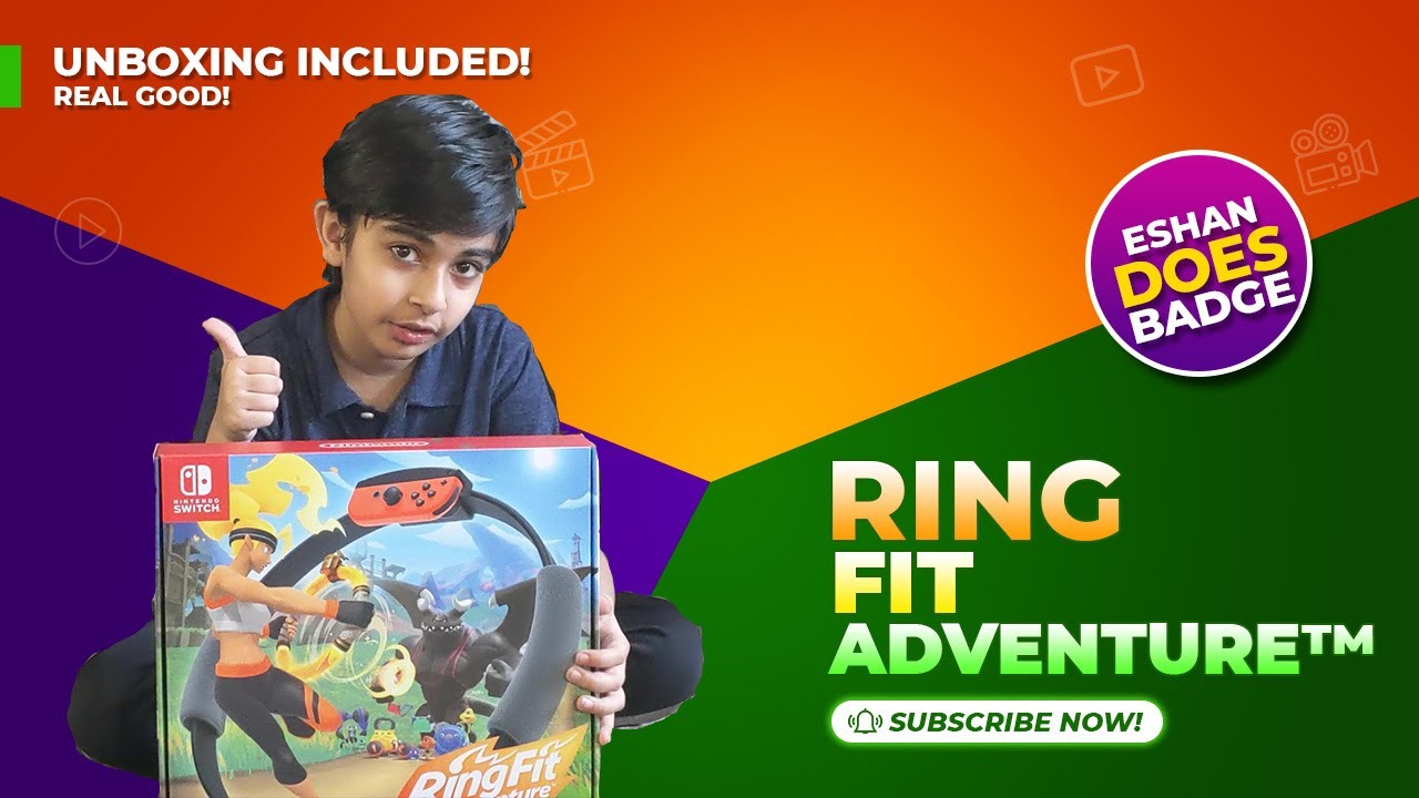 Ring Fit Adventure Part 1 And Unboxing - Rubby Ring - Eshan Does