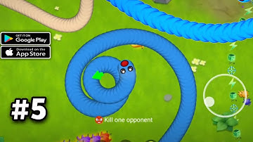worms race game snakes gameplay walkthrough Android iOS game ( part #5 )