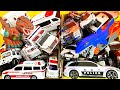 救急車パトカー消防車をチェック!坂道を緊急走行するよ!Check out ambulance police car fire truck! run on the slope. #29