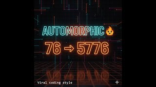 Automorphic Number In C Most Confusing Logic Explained In 40 Sec