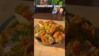 Cone Papad Chaat #shorts #chaat #papad #papadchaat