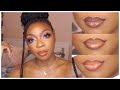 NUDE LIP COMBOS FOR BROWN & DARK SKIN - FT NYX, MAC, JUVIAS PLACE & MORPHE