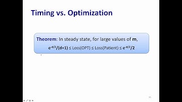 Dynamic Matching Markets - Part 5 - Main Theorems