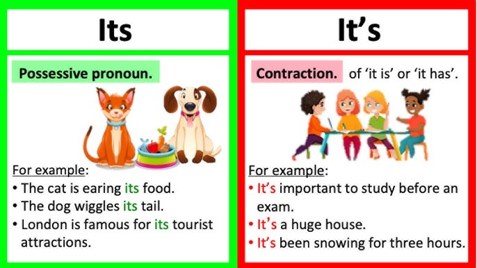 It's vs. Its - What is the difference? - English Grammar Lesson