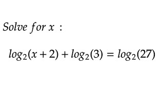 Solving Logarithmic Equation