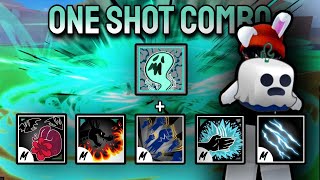 GHOST ONE SHOT COMBO WITH BEST MELEE | Blox Fruits | 30M Bounty