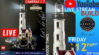 🔴 Building The LEGO Ideas Motorized Lighthouse (21335) Live! - Part 2