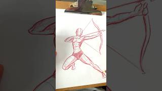 Drawing Dynamic Poses (archer edition) #Drawing #Sketching #HowToDraw #mangaart #figuredrawing