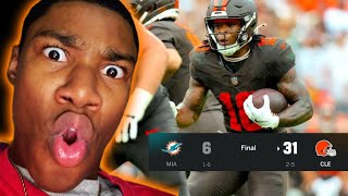 JUDKINS HAS ARRIVED !!! | Miami Dolphins vs Cleveland Browns Game Highlights | NFL Week 7