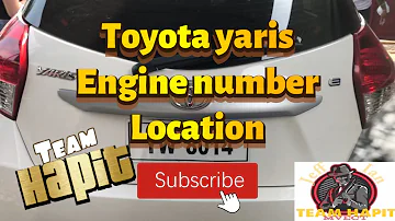 Où trouver le code moteur de ma Toyota Yaris 2