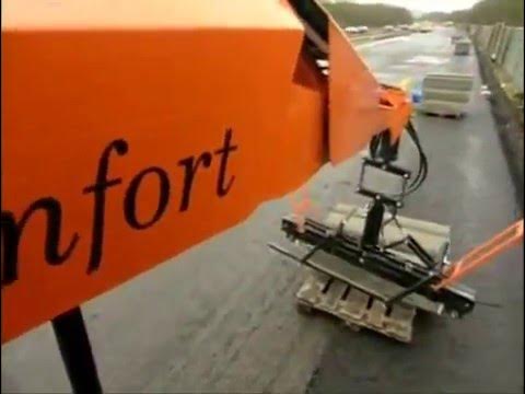 Машина для укладки тротуарной плитки и брусчатки - YouTube