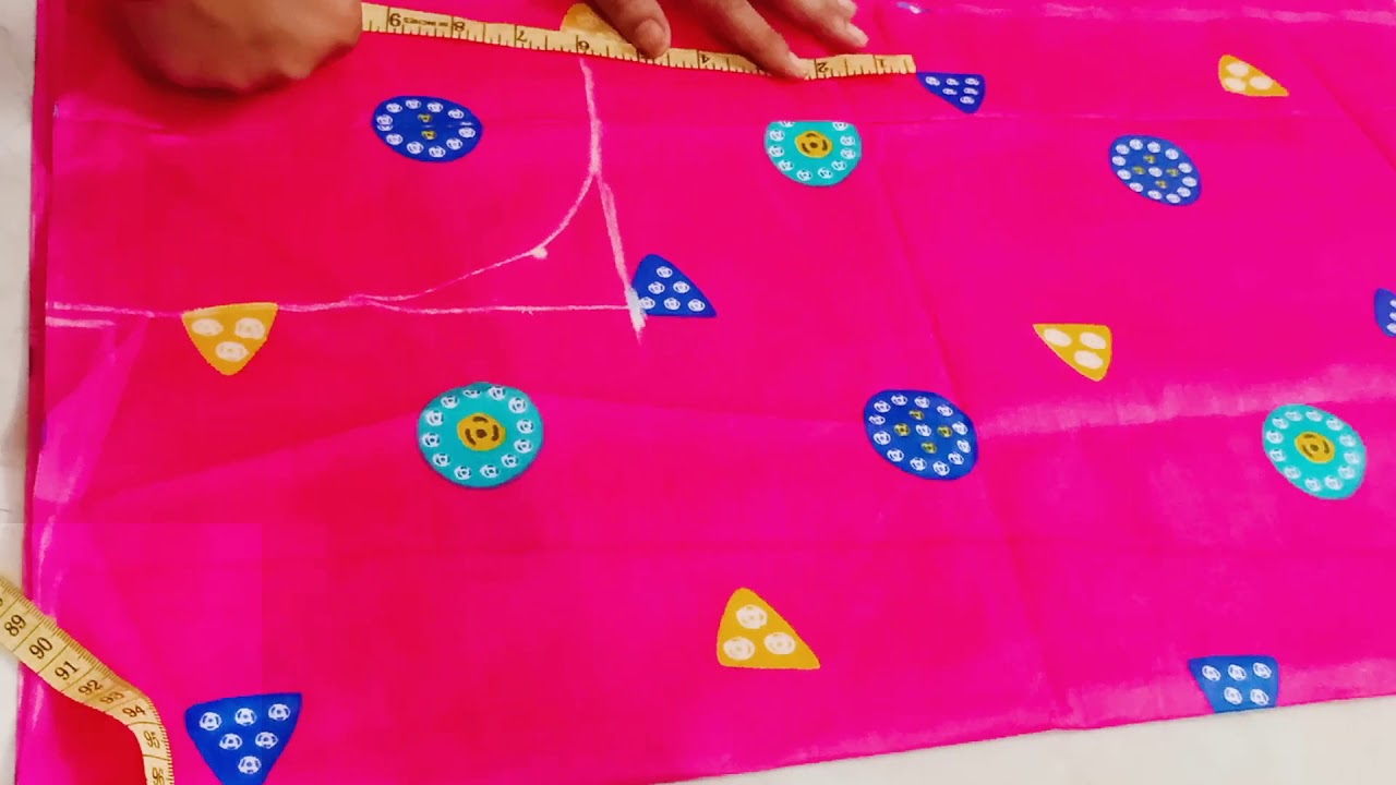 hw do easy cuting of ladies kurta( ladies kirta katne ka asan tareeka