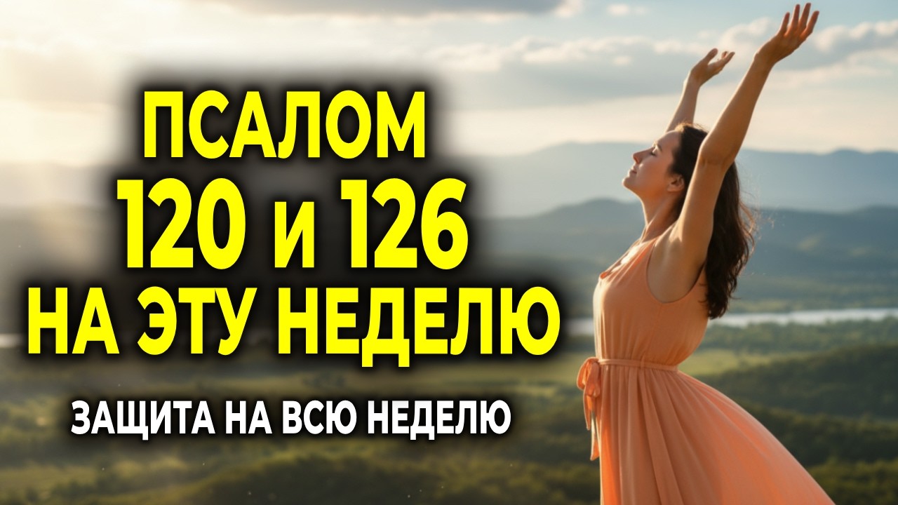 СИЛЬНАЯ МОЛИТВА ЗА БЛАГОСЛОВЕННУЮ И ЗАЩИЩЁННУЮ НЕДЕЛЮ — ПСАЛОМ 120 И 126