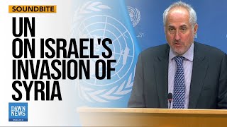 Journalist Slams UN Spokesperson Over Israel's Bombing Of Syria | Dawn News English