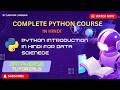 Lecture 1 - Python Introduction in Hindi | Python Basics for Beginners | DVT101 Data Science