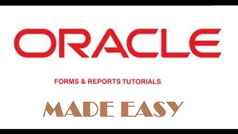 Oracle Forms and Reports Tutorial by Computer Education for All