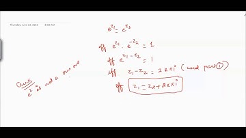 #Mathsforall Lecture 26: Complex Analysis (Exponential function.)