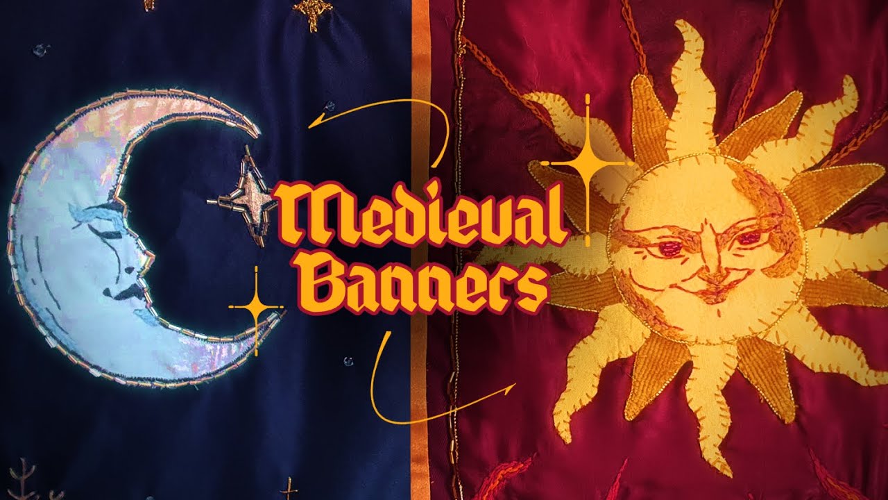 Making medieval-y banners from SCRAPS