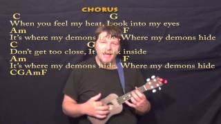 Demons (Imagine Dragons) Ukulele Cover Lesson with Chords/Lyrics - Capo 3rd chords