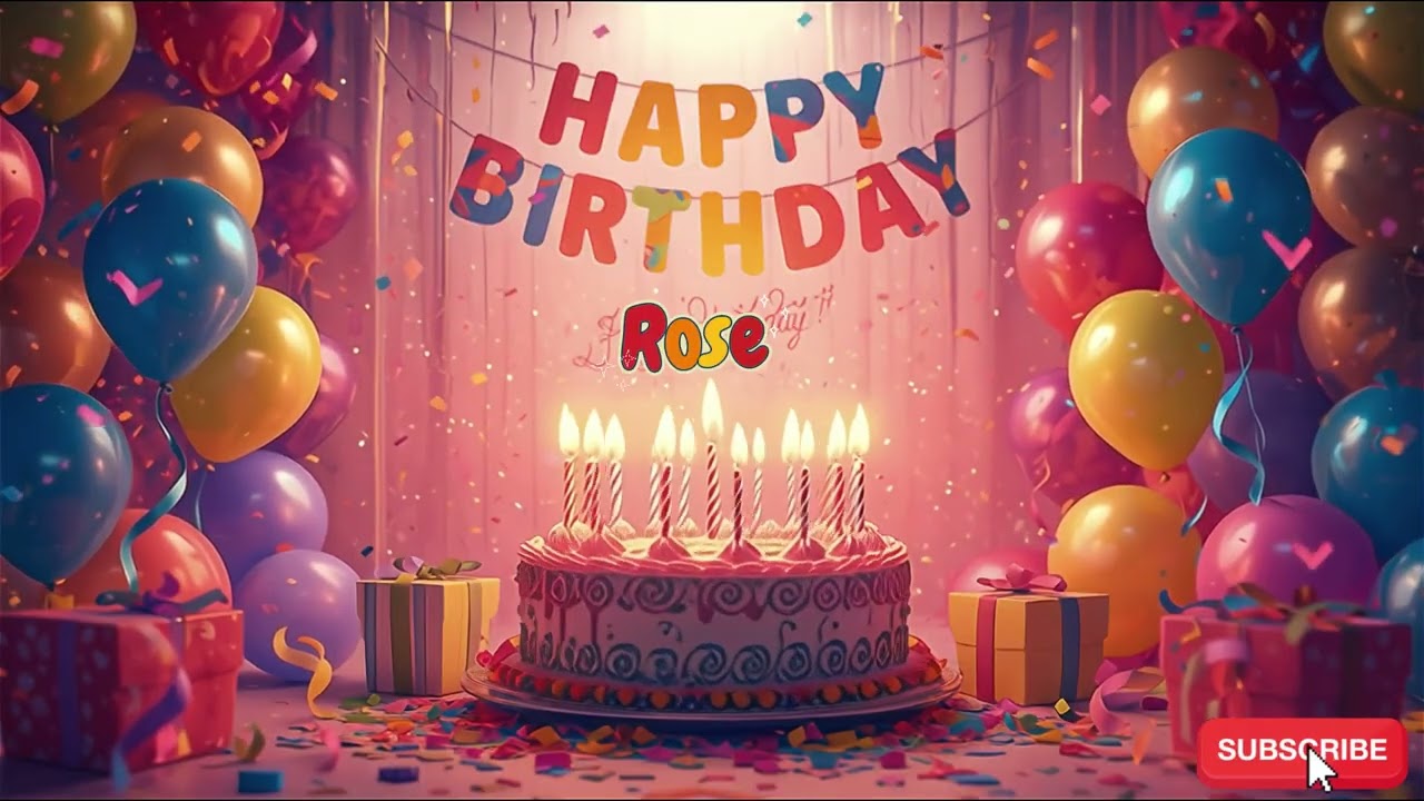 Rose Happy Birthday | Wish happy birthday song to Rose 