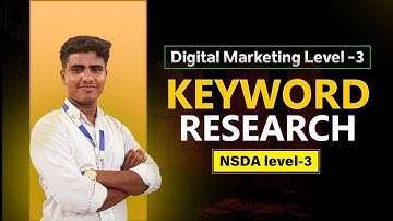 Keyword Research for SEO 2025 | Digital Marketing | NSDA Level-3  | BachZone