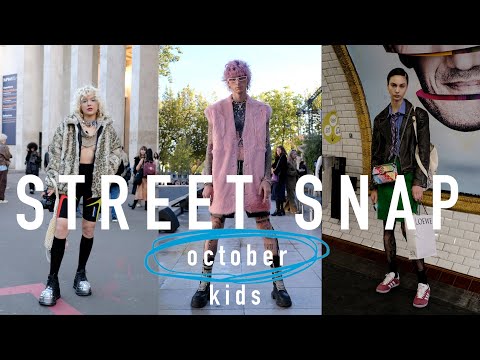 ファッショニスタに直撃⑦【パリコレキッズ編】The Best of Street snap in Paris 【October 2022】