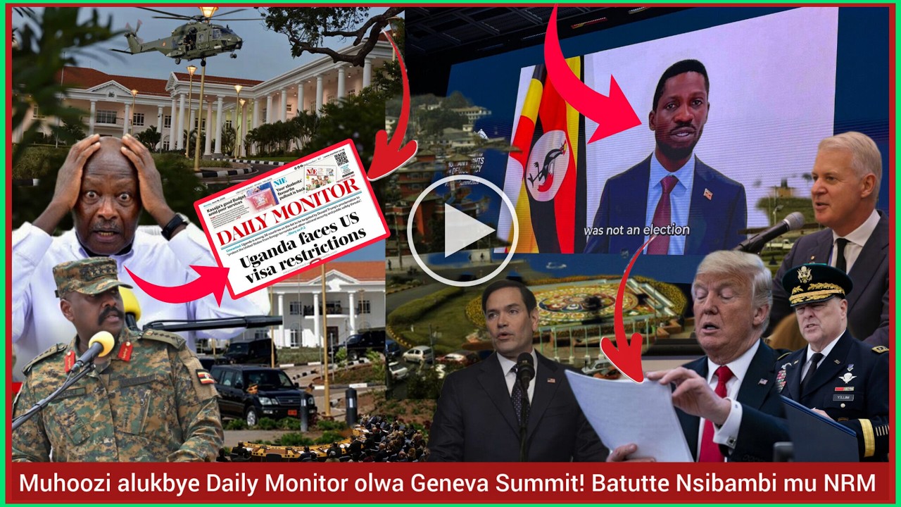 Agatalinda! Jiwunye Muhoozi alumbye Daily Monitor lwa Bobi Wine mu Geneva Summit! Nsibambi kaweddemu