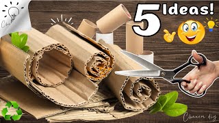 DIY♻️ Красиво, но Недорого! 5 Блестящих Идей, в Которые Никто Не Поверит, что Сделаны из Картона!