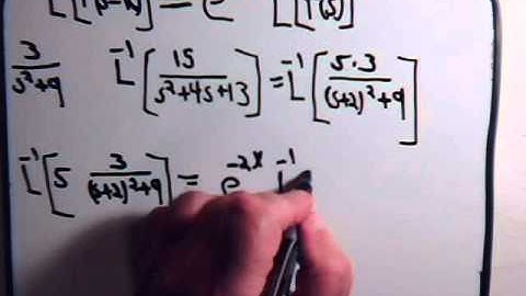 Inverse LaPlace Transform Of Exponential-Trig. Functions Example 1