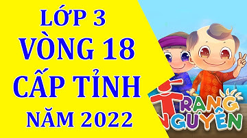 VÒNG 18 CẤP TỈNH, TRẠNG NGUYÊN TIẾNG VIỆT LỚP 3 NĂM 2022