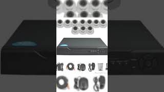 10PCS 5MP Hybrid Indoor Camera Surveillance Kit - Complete Setup with DVR, Storage, and Accessories