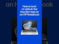 How to Lock or Unlock the Fn (Function) Key on an HP Notebook #shorts