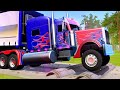 AMAZING LONG TRAILER DRIVING SKILLS | SPINTIRES MUDRUNNER NEW EP163