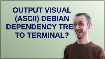 Unix: Output visual (ASCII) Debian dependency tree to terminal?